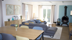 Le décor de Jules - Conseil en aménagement & décoration intérieure - Décoratrice et architecte d'intérieur Lille La madeleine Saint-andré-lez-lille Lambersart Bondues Marcq en baroeul - Réalisations - Décoration salon lumineux et chaleureux