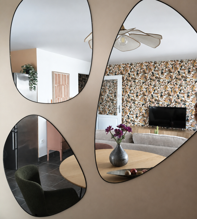 Le décor de Jules - Conseil en aménagement & décoration intérieure - Décoratrice d'intérieur et architecte d'intérieur Lille La madeleine Saint-andré-lez-lille Lambersart Bondues Marcq en baroeul Villeneuve d'Ascq - Mouvaux - Décoration colorée dans une pièce de vie