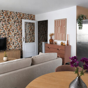Le décor de Jules - Conseil en aménagement & décoration intérieure - Décoratrice d'intérieur et architecte d'intérieur Lille La madeleine Saint-andré-lez-lille Lambersart Bondues Marcq en baroeul Villeneuve d'Ascq - Mouvaux - Décoration colorée dans une pièce de vie